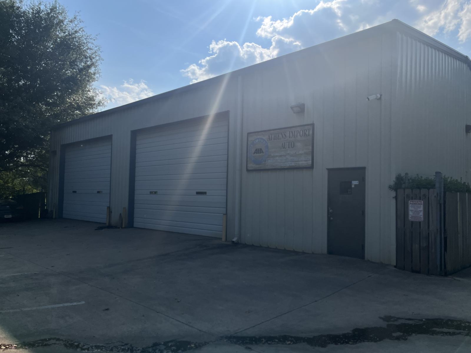 Athens Import Auto Repair shop building at 835 Winterville Rd, Athens, GA